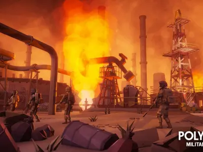 POLYGON - Military Low-poly 3D model