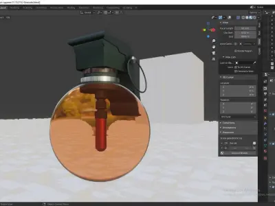 U-Grande - smart granade from future Free 3D model