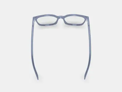 Weathers Low Bridge Fit Eyeglasses in Periwinkle Crystal 3D model