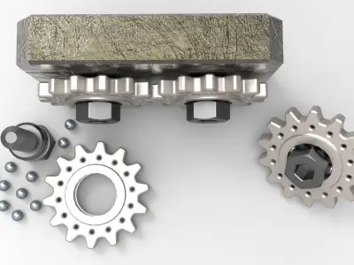 3D Printing Fastener - Bolt Gear Free 3D print model