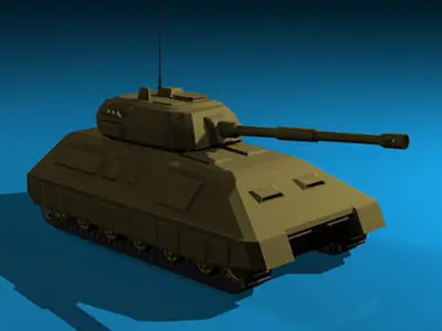 Electronic war Tank 3D model