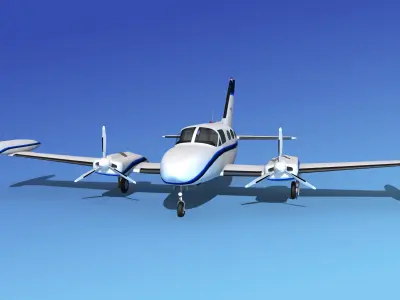Cessna 421 Golden Eagle V13 3D model