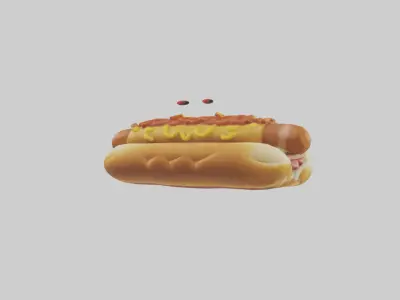 Chili dog model 3D model