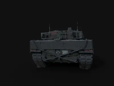 Leopard 2A5 HQ 3D scan 3D model