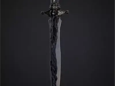 Dark Fantasy Dagger 3D model