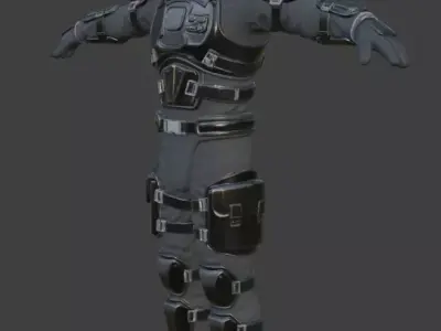 Astronaut Spacesuit 3D Model 3D model 23