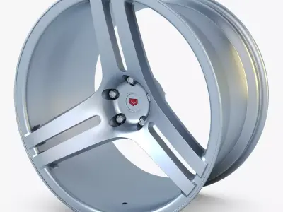 Vossen VPS-317 19 wheel silver 3D model