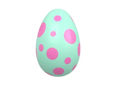 Dinosaur Egg v1 005 Low-poly 3D model