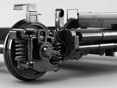 Train Undercarriage 3D model