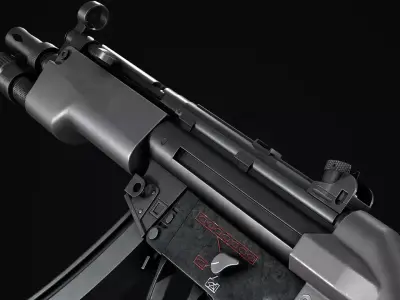 MP5 3D Model Free low-poly 3D model