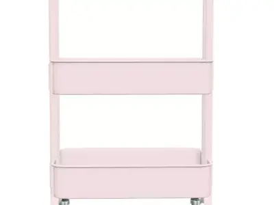 IKEA RASKOG Pink utility trolley Free 3D model