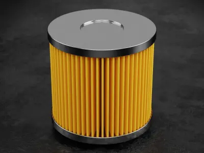 Car Filter Type E 3D model