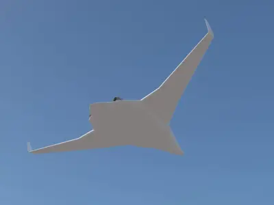PAK DA Bomber Low-poly 3D model