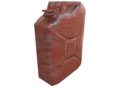 Jerry Can with 3 PBR texture map Free low-poly 3D model