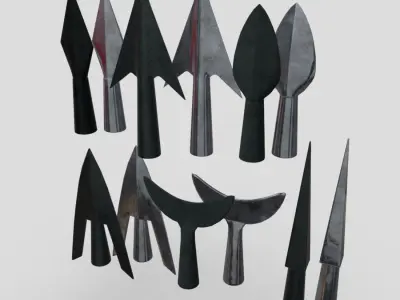 Arrowhead Pack Low-poly 3D model