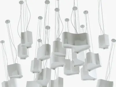 Ameba Lamp Parts Low-poly 3D model