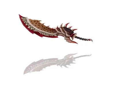 Beast Hunter Greatsword Low-poly 3D model