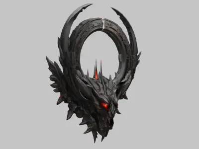 Kaiju Hunter Sigil Low-poly 3D model