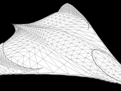 The Roswell UFO PBR Low-poly 3D model