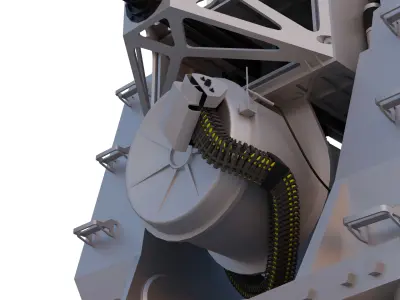 Phalanx CIWS Low-poly 3D model
