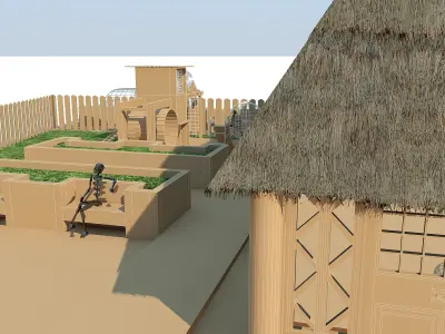 Bungalow Restaurant 3D model