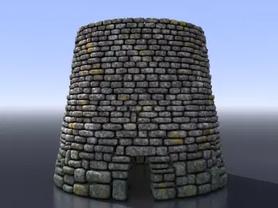 Nuraghe old stone tower Free 3D model
