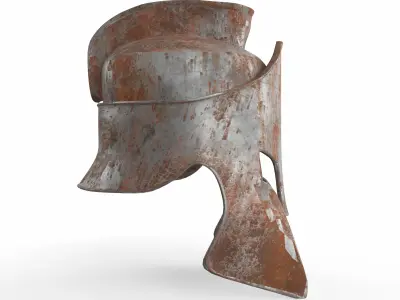 Spartan Helmet Game Ready 3D model
