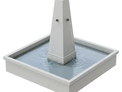 Campania  St Remy Fountain 3D model