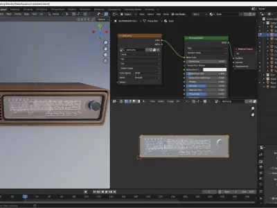 Vintage Fishtank Radio Free 3D model