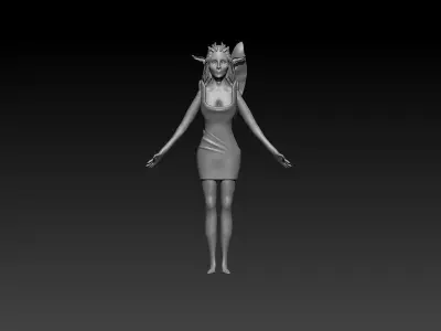 Jungle Elf Free 3D model