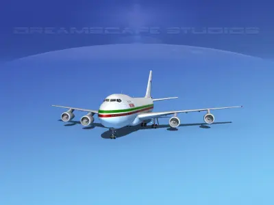 Boeing 747-100 Jumbo Jet Air Dabia 3D model