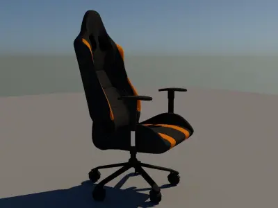 Low Poly Gaming Chair 3D Model  Free low-poly 3D model