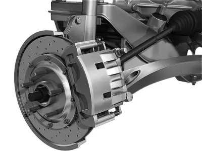 Car undercarriage 3D model