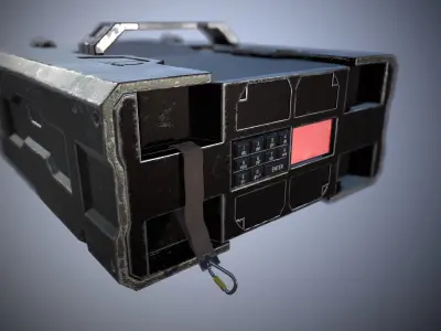 Military rangefinder Low-poly 3D model