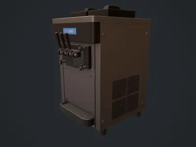 Ice Cream Machine Soft Serve Low-poly 3D model