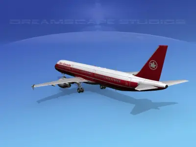 Airbus A321 Air Canada 1 3D model