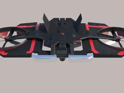 Drone The Wandering Earth Low-poly 3D model