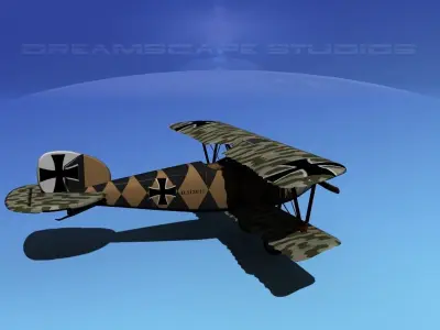 Albatross DIII Fighter 3D model