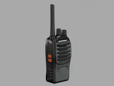 BF 88 Radio Low-poly 3D model