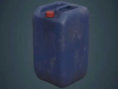 Fuel Can 7B Low-poly 3D model