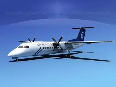DeHavilland DHC-8-Q300 Air New Zealand 3D model