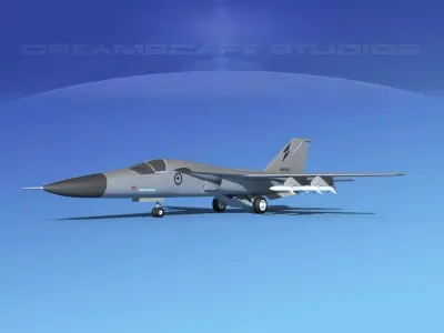 General Dynamics F-111 Aardvark V07 3D model
