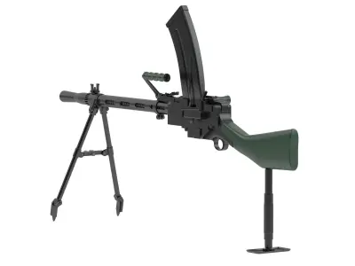 Madsen Machine Gun 3D model