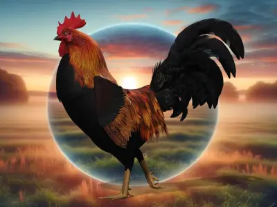 Sunrise Sovereign Rooster of the Morning Low-poly 3D model
