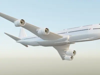 Boeing 747-8i Intercontinental  3D model