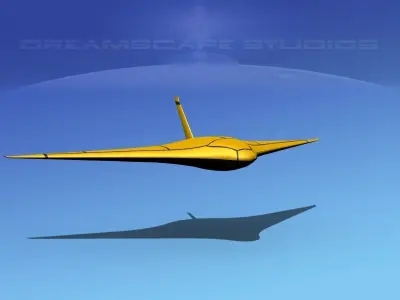 Z-Ray Underwater glider Low-poly 3D model