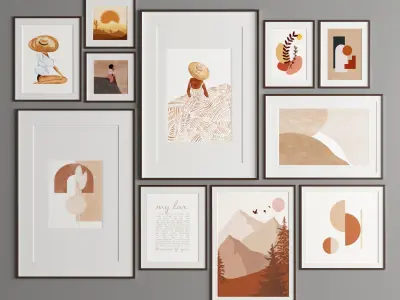 Art Frame 336 Low-poly 3D model