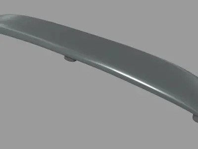 Car Spoiler 011 Low-poly 3D model