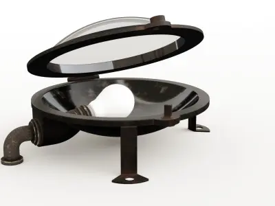 RMS Titanic Deck Lamp 3D model