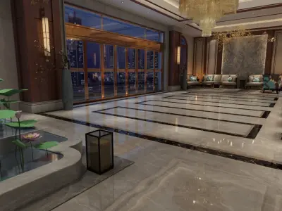 The Hotel Lobby 6 3D model